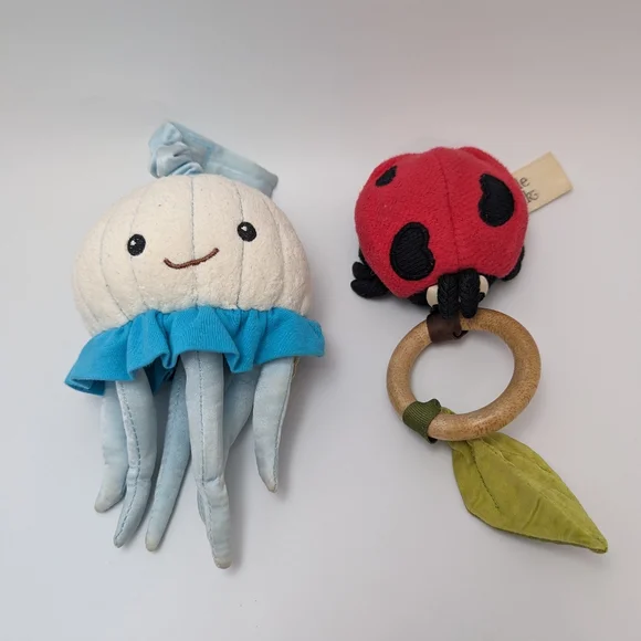 Apple Park Vibrating Ladybug & Octopus Toys